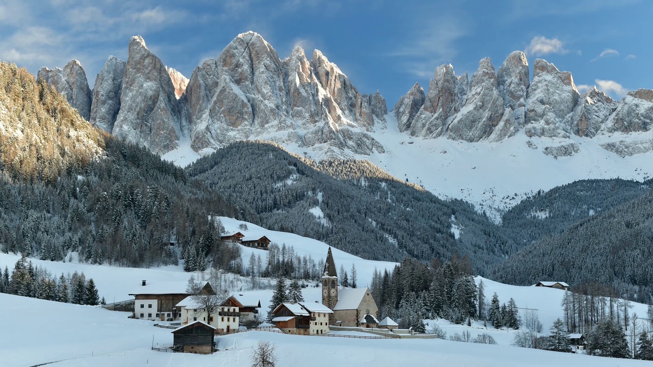 Val Di Funes Villnoessertal A Winter S Tale Youtube