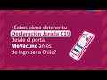 MeVacuno: Cómo llenar la Declaración Jurada C19 antes de viajar a Chile