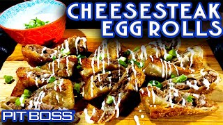 GAME DAY APPS! AMAZING CHEESESTEAK EGG ROLLS MADE ON PIT BOSS SIERRA GRIDDLE! #PITBOSSBIGGAME screenshot 3