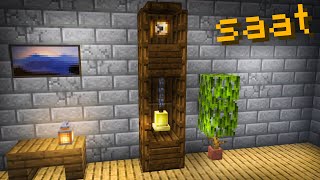 Minecraft&#39;ta çalışan Çanlı Saat yapımı