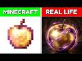 Minecraft VS Real Life – Enchanted Golden Apple 🍎✨