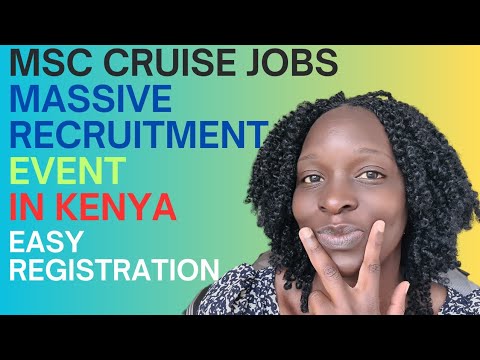 msc cruise jobs kenya