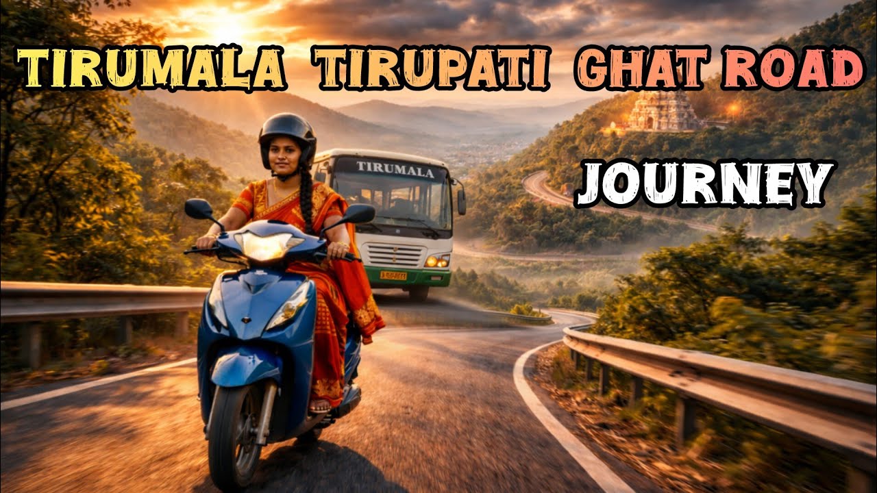 Tirumala to Tirupati Ghat Road Scooter Ride | Full 35 Minutes Downhill Journey
