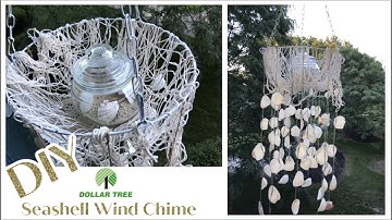 DIY Dollar Tree Wind Chime | Seashells | COASTAL DECOR