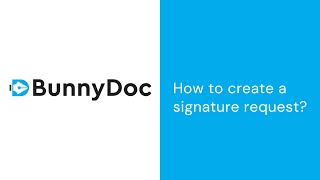How to create a signature request?