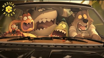 The Bad Guys Rap "Stop Drop Roll" in an Epic Car Chase | The Bad Guys