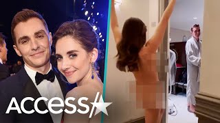 Alison Brie Streaks & Husband Dave Francos Reaction Is Priceless