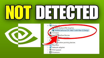 How To Fix NVIDIA Graphics Card Not Detected in Windows 11