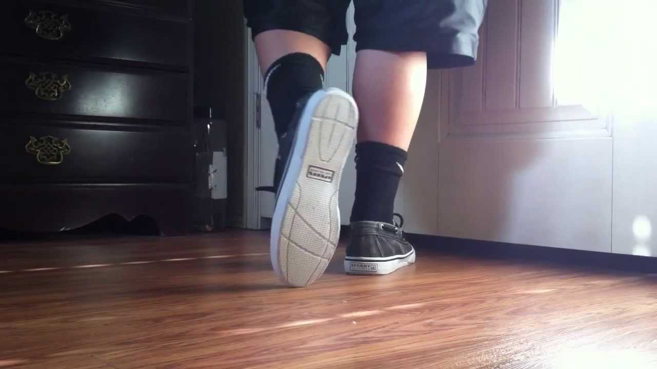 black sperry top siders on feet review youtube