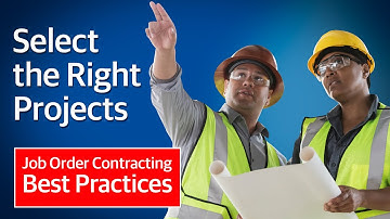 JOC Best Practices: Select the Right Construction Projects