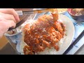 [Japanese Restaurant] Shocking mega platter of rice made by a smiling mother! メガ盛り 食堂