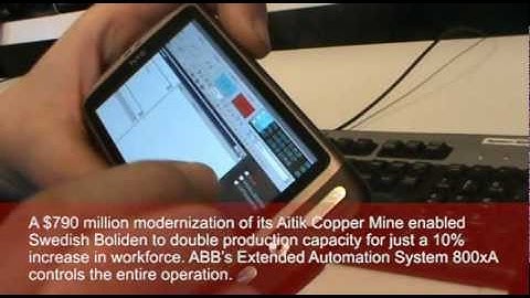 System 800xA operations by a smartphone