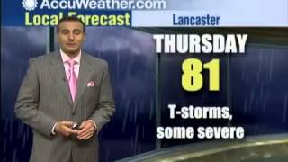 Risk of severe and damaging storms in Lancaster County