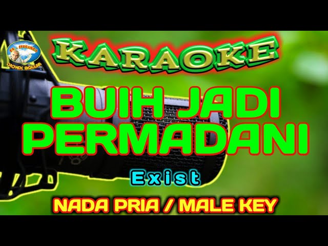 BUIH JADI PERMADANI || KARAOKE || NADA PRIA || Exist class=