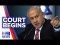 Israeli leader Benjamin Netanyahu corruption trial underway | Nine News Australia