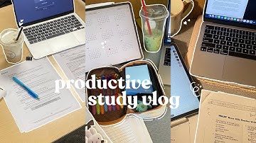 productive study vlog .𐙚 ̊ 8hr library studying, slow days, homebody, self-care