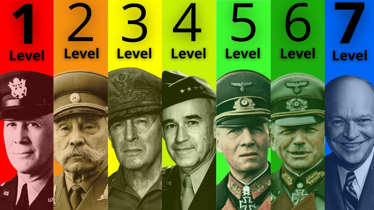 The 7 Levels Of WW2 Generals