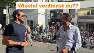 WIEVIEL GELD VERDIENST du im Monat? 🤑💸- Straßenumfrage Köln Innenstadt
