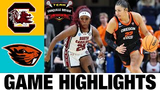 #1 South Carolina vs Oregon State Highlights | 2024 NCAA Women's Basketball Championship  Elite 8