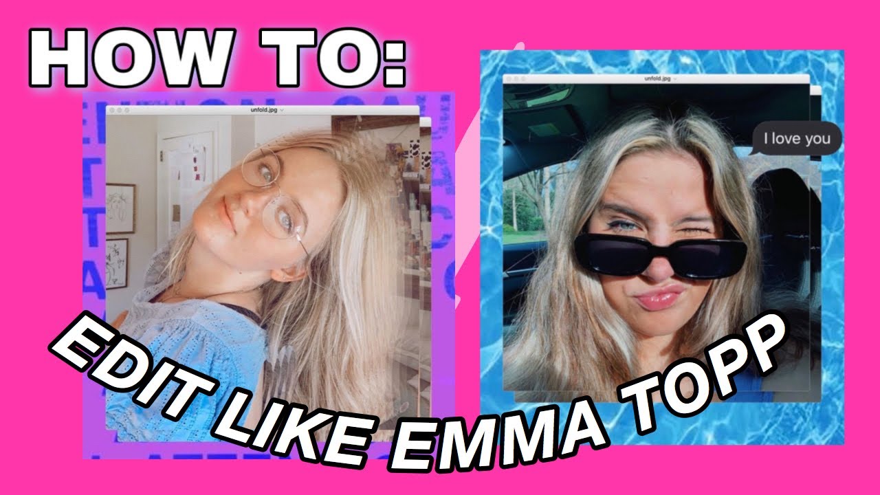 HOW TO EDIT INSTAGRAM PICS LIKE EMMA TOPP recreating Emma Topp's
