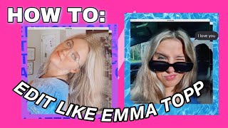 How To Edit Instagram Pics Like Emma Topp Recreating Emma Topps Instagram Photos