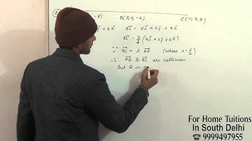 Show that the points A, B and C are collinear and find the ratio in which B divides AC.