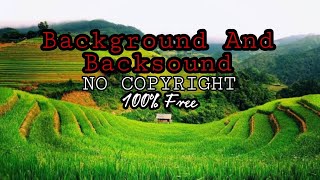 Free Background Pemandangan sawah dengan Drone | Video No copyright-Music No copyright