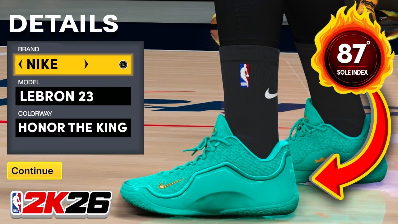 NBA 2K26 Shoe Creator: Nike LeBron 23 Honor the King