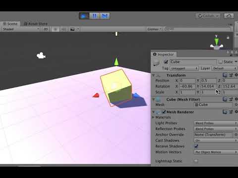 unity transform.Rotate の確認
