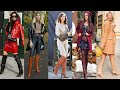 Slim fit &skin tight leather pointed toe high heel over the knee boots/tight skin leather long boots