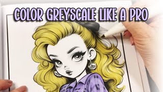 Greyscale Coloring Tutorial 🎨✨ Supplies, Tips and Demonstration