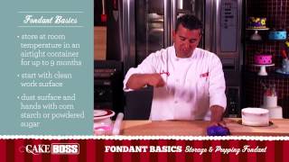 Celebrity How to Store and Prepare Fondant - Fondant Basics Part 1 - Cake Boss Baking Profile