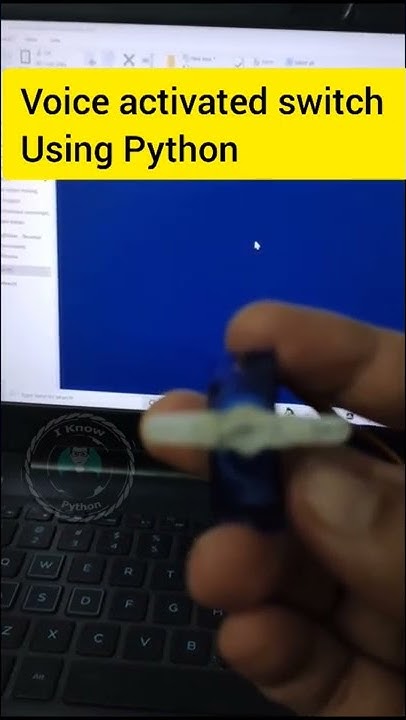 voice activated switch using python - YouTube