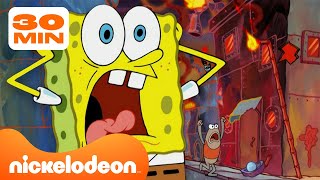 SpongeBob | Setiap Kali Bencana Melanda Bikini Bottom! 🔥 | Nickelodeon Bahasa