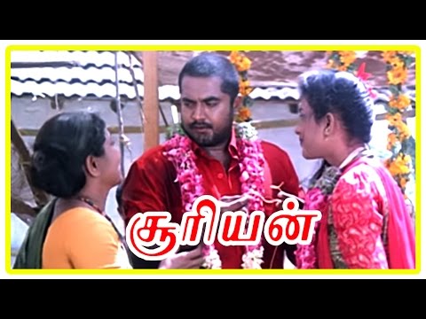Suriyan Tamil Movie | Scenes | Sarath Kumar Marries Roja | Rajan P Dev | Manorama