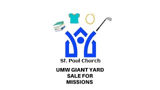 St. Paul UMC, Chambersburg UMW Giant Yard Sale for Missions
