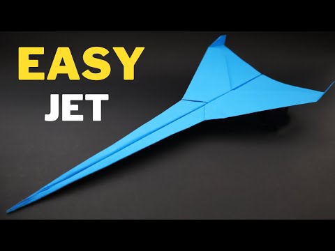 Sådan laver du Easy Paper Jet Plane - Origami Tutorial