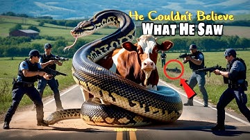 Giant Python Attacks Cow – Full Rescue Story 🐍🔥 | Shocking Twist🤯🫵🏻