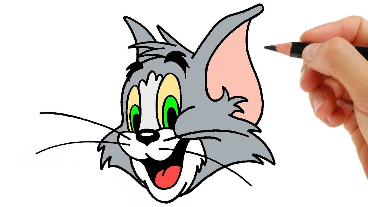Desenhos de Gato Tom - Como desenhar Gato Tom passo a passo