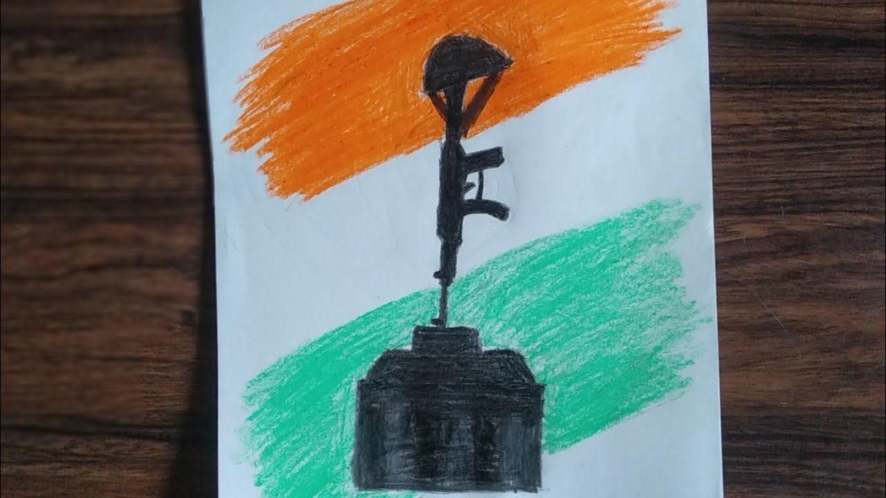 Tribute To Indian Soldiers martyred In Pulwama Attack। Rangoli Design by  Madhuri Paithankar - YouTube | Soldier drawing, Rangoli designs, Easy  drawings