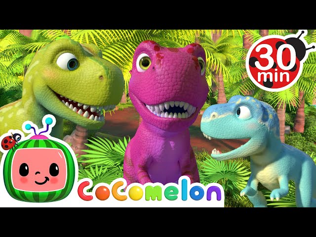 Ten Little Dinos -@CoComelon | Kids Cartoons | Moonbug Kids class=