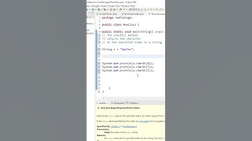 charat method in java #shorts #youtubeshorts #short #java #coding #software