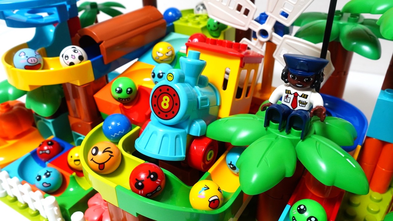 Satisfying Building Blocks Very popular! A block coaster with a steam locomotive and conductor!