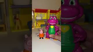 Barney and peppa pig orange #viralvideo #satisfyling #peppapig