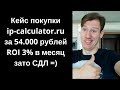 Кейс покупки сайта ip-calculator.ru за 54.000 рублей