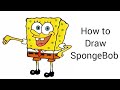 How to draw spongebob squarepants  craftomania by shivi