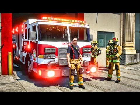 Playing GTA 5 As A FireFighter in GTA 5 ||Day 6 || GTA 5 Mod| 4K