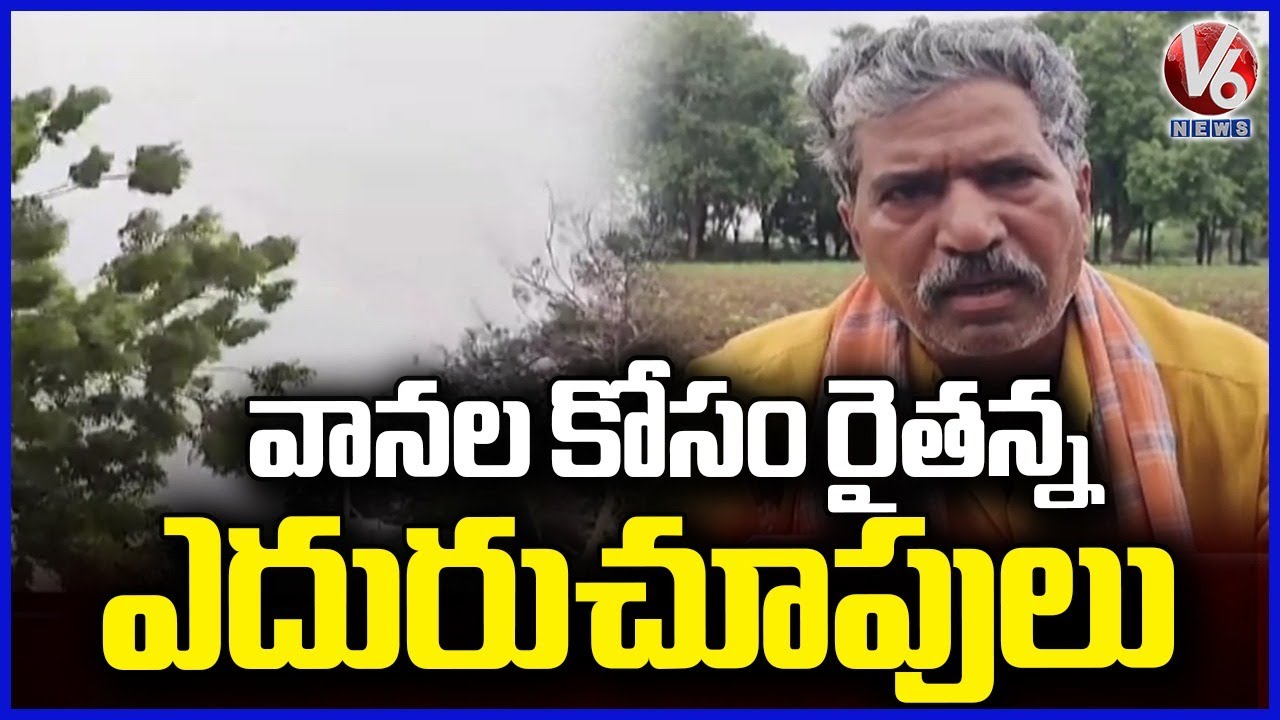 Farmers Struggle Due To No Rain In Rainy Season In Karimnagar | V6 News ...