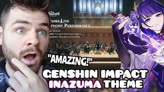 Reacting to GENSHIN IMPACT Inazuma Theme | Realm of Tranquil Eternity Live Performance | REACTION