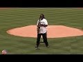 Clarence Clemons plays the national anthem